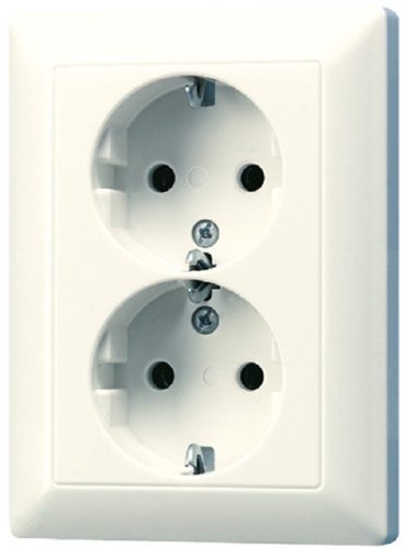 Розетка с заземлением без рамки Jung EcoProfi 1-м. 2 мод. слоновая кость фото Розетка с заземлением без рамки Jung EcoProfi 1-м. 2 мод. слоновая кость картинка